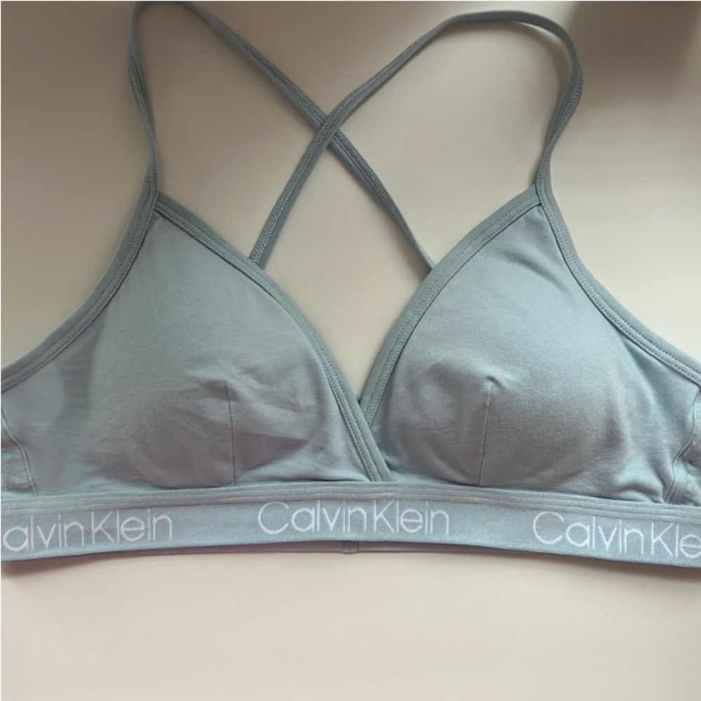 Calvin Klein Blue Sports Bra